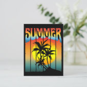 KALME ZOMER ZONSONDERGANG BRIEFKAART (Staand voorkant)