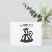 Kalmeer je aap geest briefkaart (Staand voorkant)