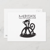 Kalmeer je aap geest briefkaart (Voorkant / Achterkant)