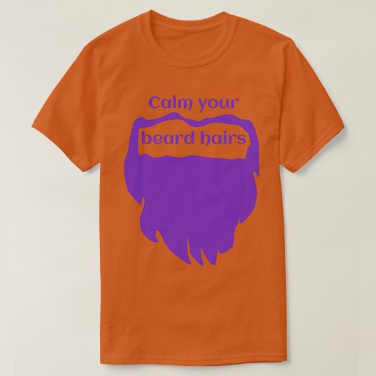 Kalmeer je beer Paarse Classic TShirt (Design voorkant)