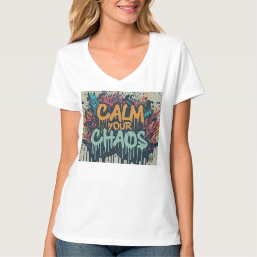Kalmeer je Chaos Vrouwen T-shirt (Voorkant)