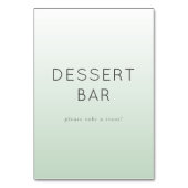 Kalmend Muntgradiënt Dessertbarborden Kaart (Achterkant)