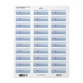 Kalmere zee etiket (Full Sheet)