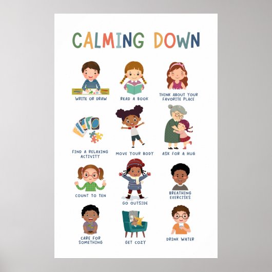 Kalmeren Technieken Klaslokaal Poster (Voorkant)