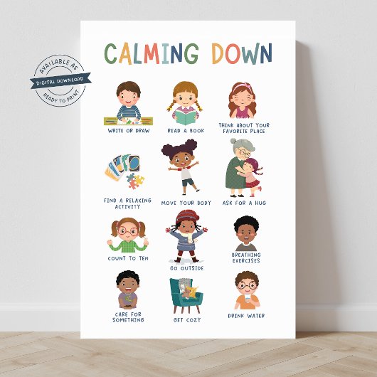 Kalmeren Technieken Klaslokaal Poster