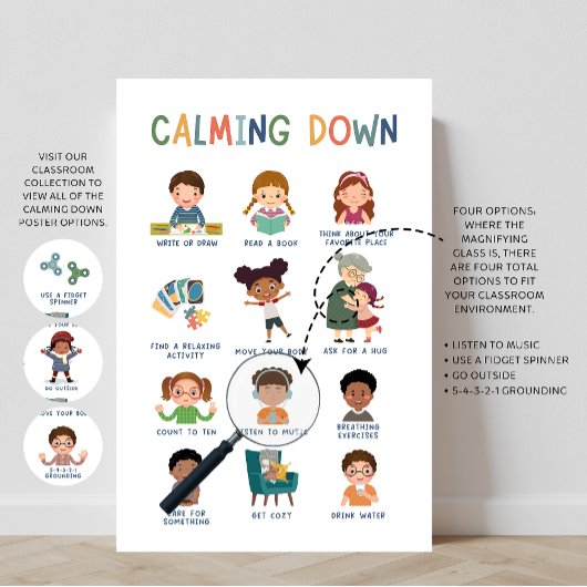 Kalmeren Technieken Klaslokaal Poster