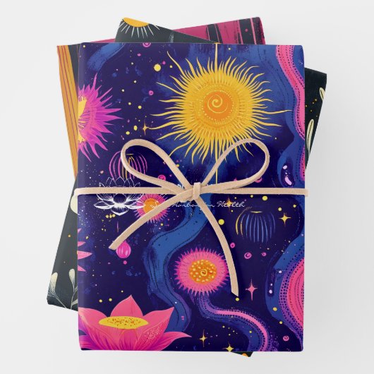 Kalmerend Botanisch Ontwerp voor Wellness Business Inpakpapier Vel (In situ)