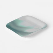 Kalmerend groen print papieren bord (Gebogen)