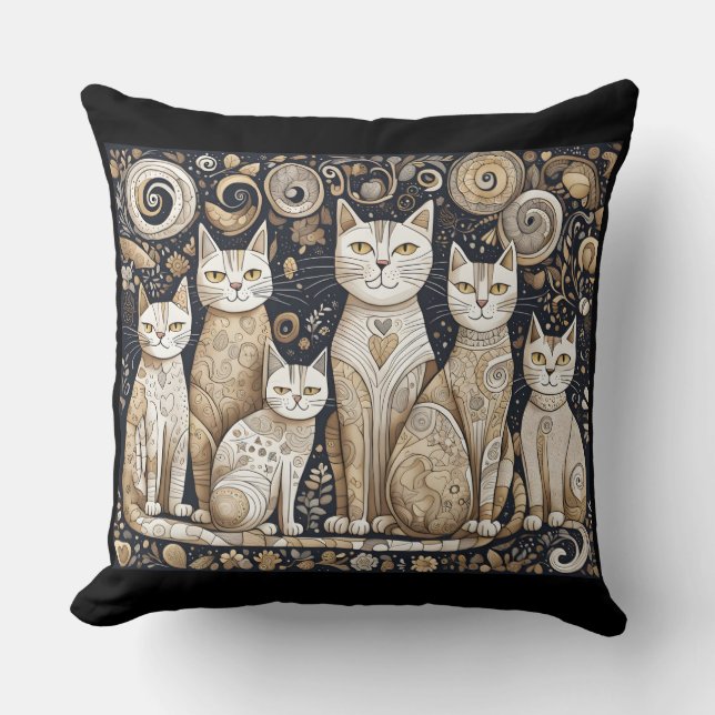 kalmerend kattenkussen kussen (Voorkant)
