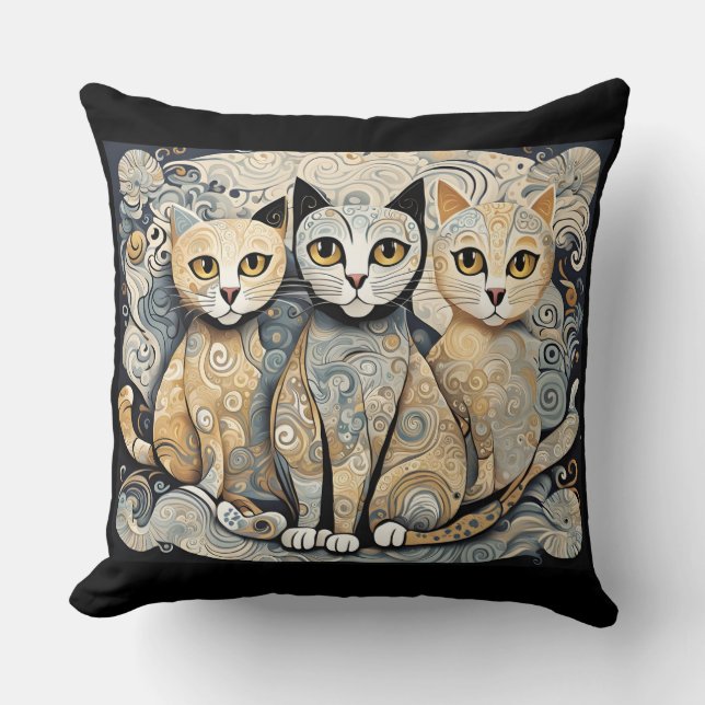 kalmerend kattenkussen kussen (Voorkant)