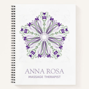 *~* kalmerend Ster Paarse Meditatieve Mandala Notitieboek
