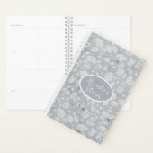 Kalmerend Stofblauw Bullet Journal met Witte Rozen Planner (Display)