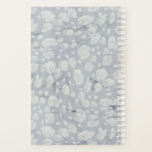 Kalmerend Stofblauw Bullet Journal met Witte Rozen Planner (Achterkant)