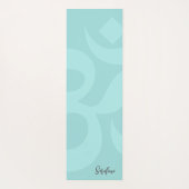 Kalmerend Zee Groen Om Symbool Omkeerbaar Yogamat (Achterkant)