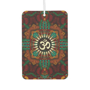 Kalmerende Aarde Batik Goud Op Meditatie Symbool Luchtverfrisser