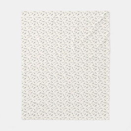 Kalmerende Aquarel Lavendel en Winterbes Fleece Deken