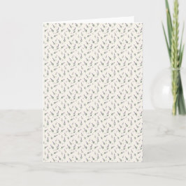 Kalmerende Aquarel Lavendel en Winterbes Kaart
