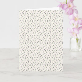 Kalmerende Aquarel Lavendel en Winterbes Kaart