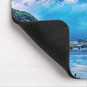 Kalmerende Japans aquarel kunst Muismat (Hoek)