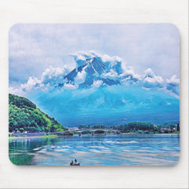 Kalmerende Japans aquarel kunst Muismat