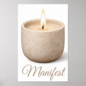 Kalmerende Kaars "Manifest" Cadeau Poster (Voorkant)