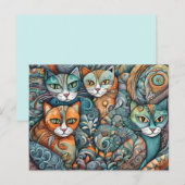 Kalmerende Katten 2 briefkaart (Voorkant / Achterkant)