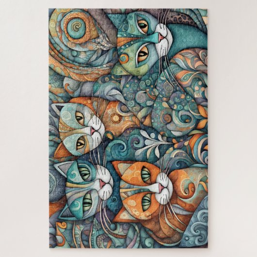 Kalmerende katten 2 puzzel (Verticaal)