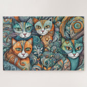 Kalmerende katten 2 puzzel legpuzzel (Horizontaal)