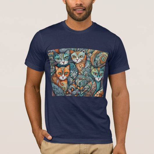 kalmerende katten 2 t-shirt (Voorkant)