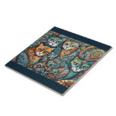 Kalmerende Katten 2 tegel Tegeltje (Zijkant)