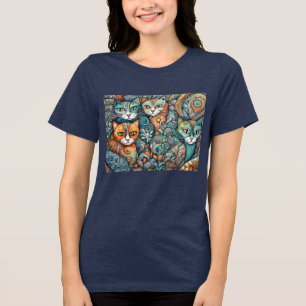 kalmerende katten 2 Tri-Blend shirt