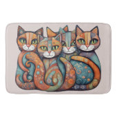 Kalmerende Katten 3 Badmat (Voorkant)