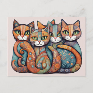 Kalmerende Katten 3 briefkaart