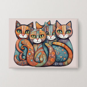 Kalmerende Katten 3 Knop Button