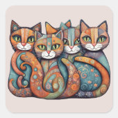 Kalmerende katten 3 stickers (Voorkant)