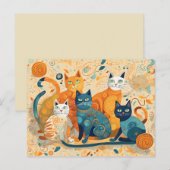 kalmerende katten ansichtkaart briefkaart (Voorkant / Achterkant)