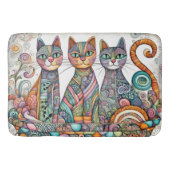 Kalmerende katten badmat (Voorkant)