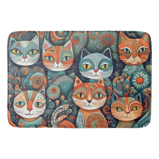Kalmerende katten badmat (Voorkant)
