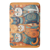 Kalmerende katten badmat (Voorkant Verticaal)