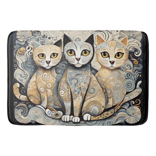 Kalmerende katten badmat (Voorkant)