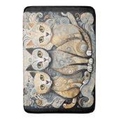 Kalmerende katten badmat (Voorkant Verticaal)