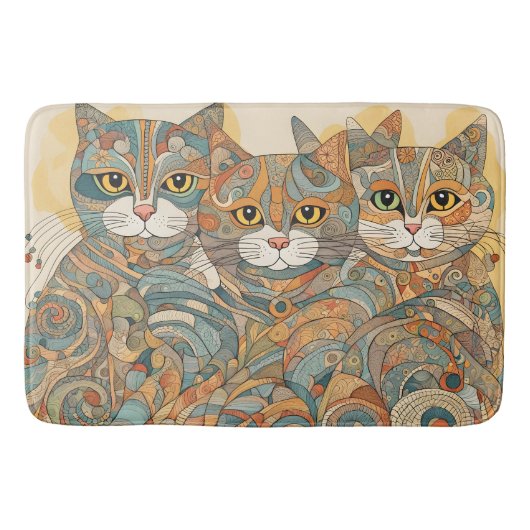 Kalmerende katten badmat (Voorkant)