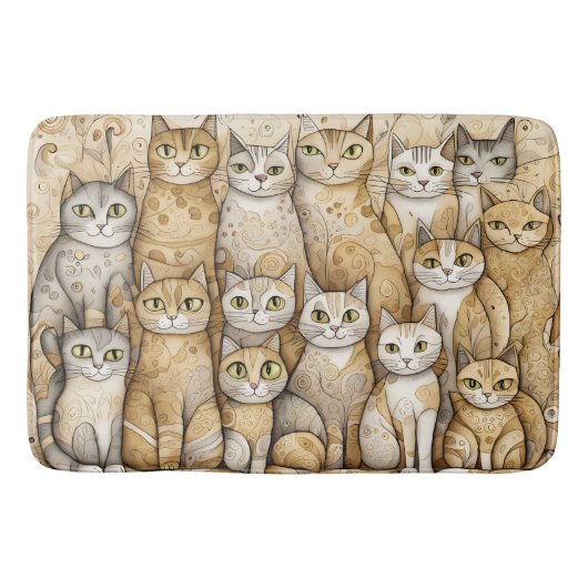 Kalmerende katten badmat (Voorkant)