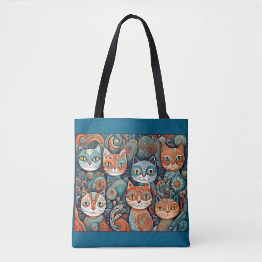 kalmerende katten boodschappentas tote bag (Voorkant)