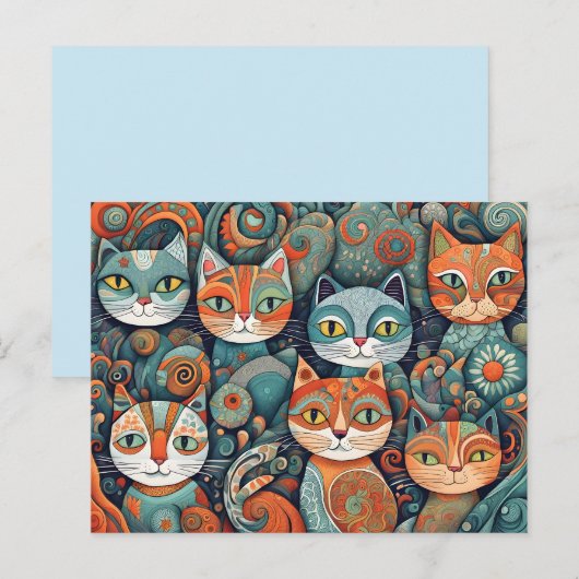 kalmerende katten briefkaart (Voorkant / Achterkant)