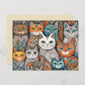 kalmerende katten briefkaart (Voorkant / Achterkant)