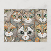 kalmerende katten briefkaart (Voorkant)