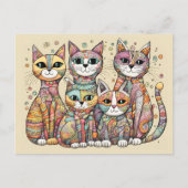 kalmerende katten briefkaart (Voorkant)