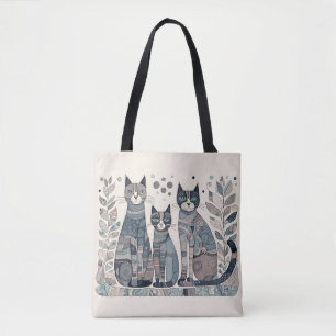 Kalmerende Katten canvas tas