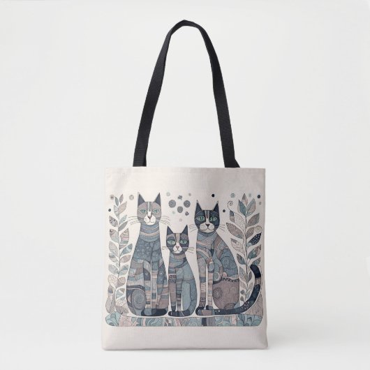 Kalmerende Katten canvas tas (Voorkant)